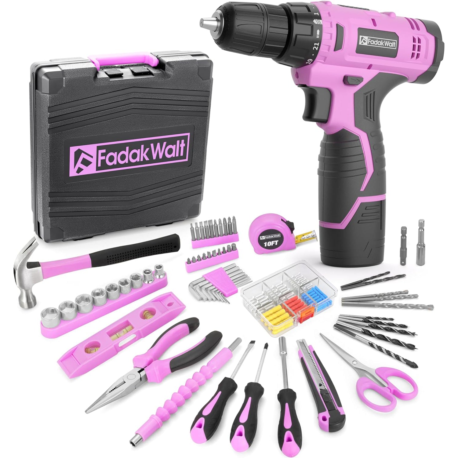 Fadakwalt Small repair and home DIY projects, convenient tool kit design that is easy to carry, suitable for outdoor and mobile work