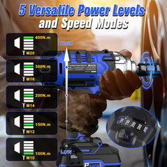 Fadakwalt 5-speed torque adjustment function, adapting to different work requirements for more precise operation