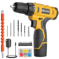 Fadakwalt Cordless 12V Drill Kit with Battery and Charger Fadakwalt
