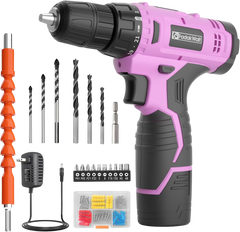 Fadakwalt Cordless 12V Drill Kit with Battery and Charger Fadakwalt