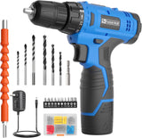 Load image into Gallery viewer, 12V Cordless Drill/Driver Set Blue