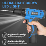 Load image into Gallery viewer, 12V Cordless Drill/Driver Set Blue