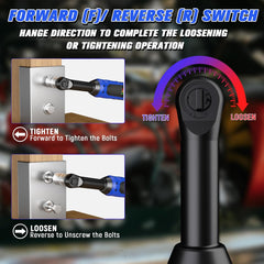 Fadakwalt cordless electric wrench with powerful torque output for easy removal and fastening